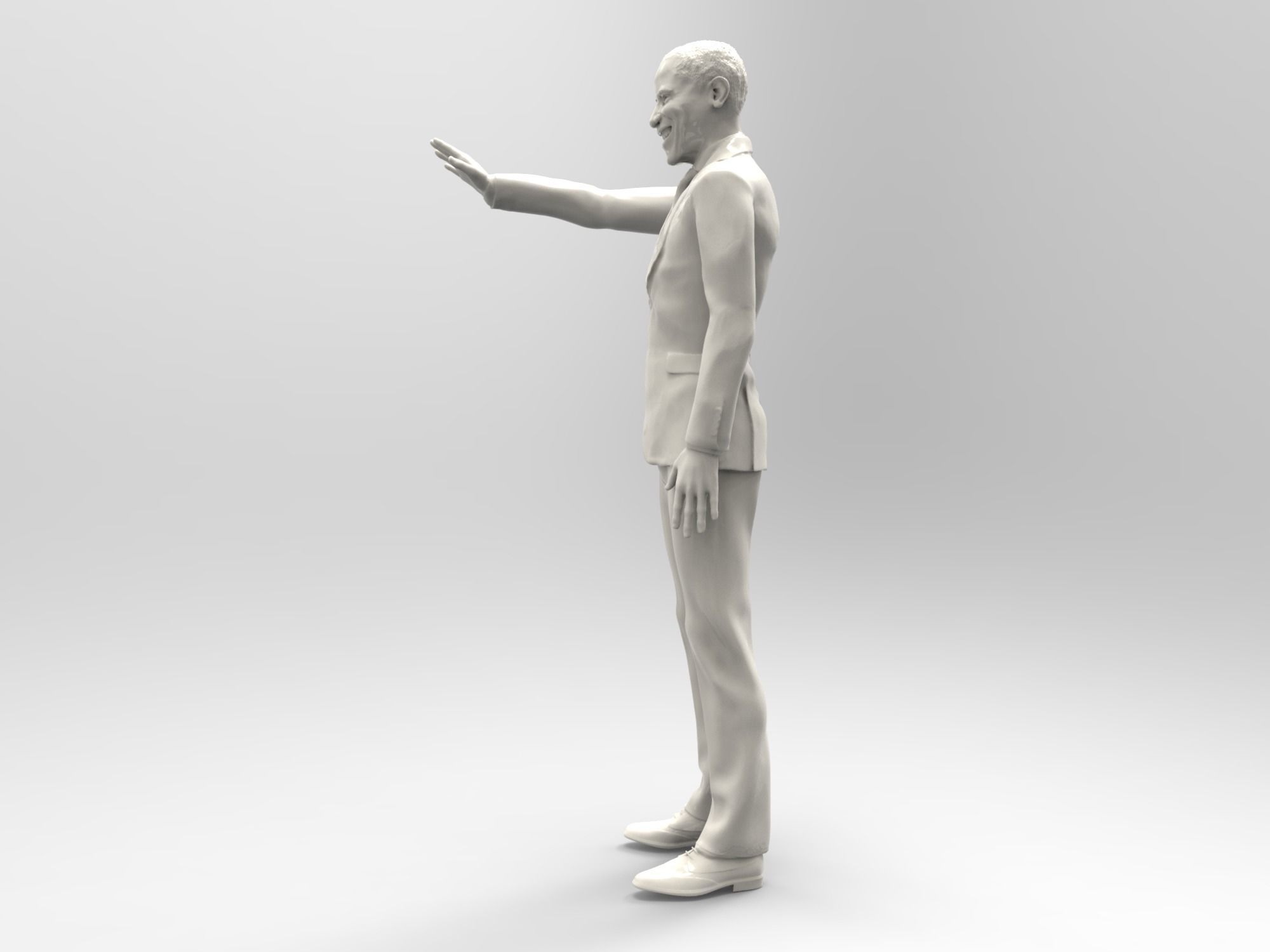 Barack Hussein Obama  3D print model_1