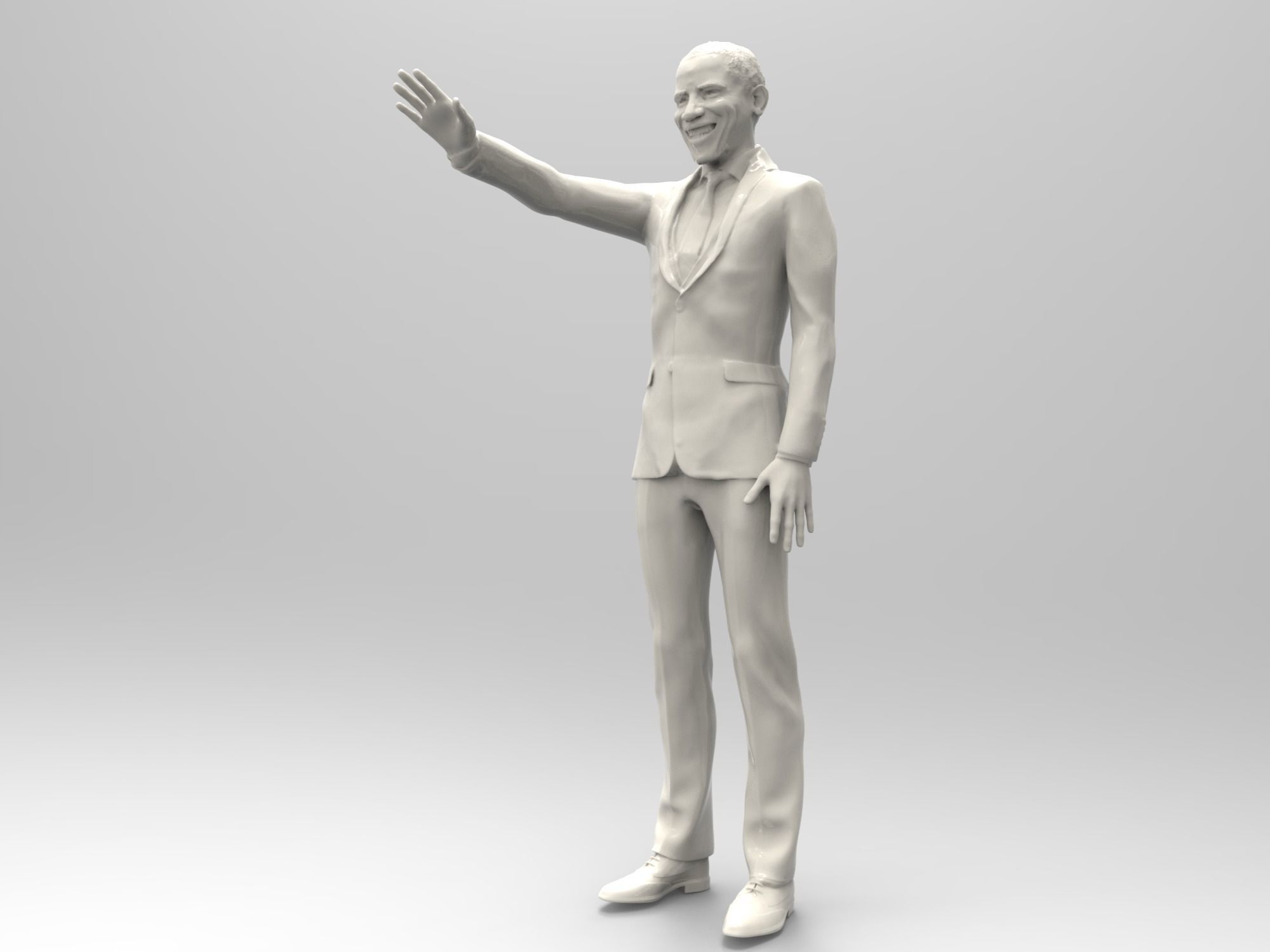 Barack Hussein Obama  3D print model_2