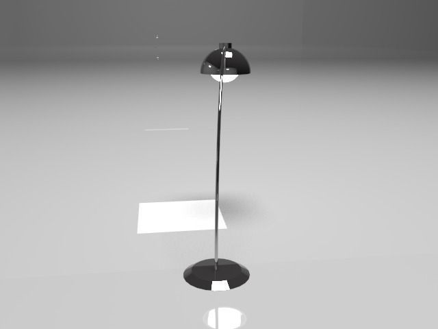 Floor lamp  3D model_2