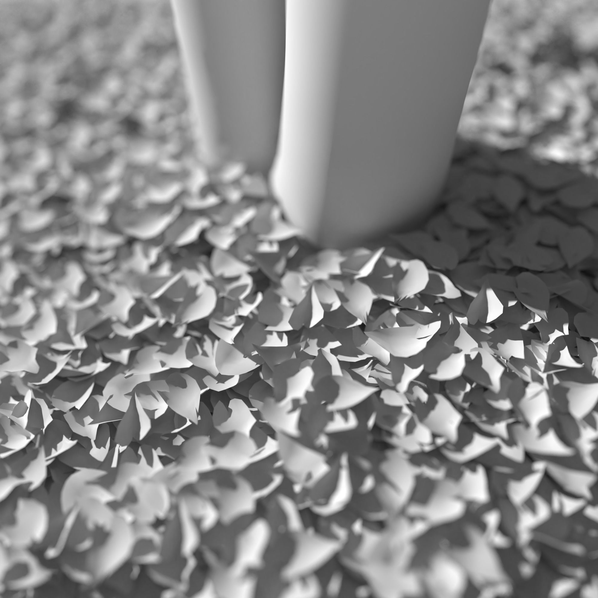 Dry Linden Leaves Pack Low-poly 3D model_1