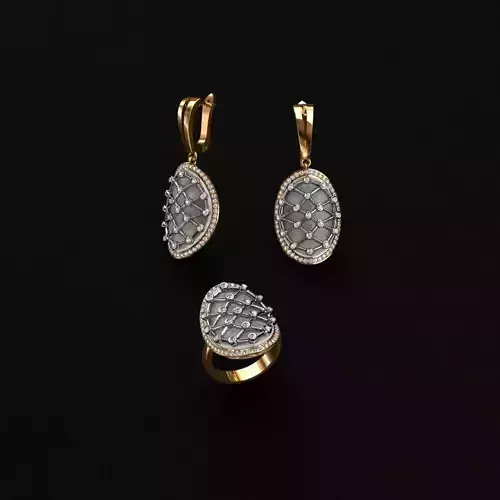 Ring and Earrings  3D print model