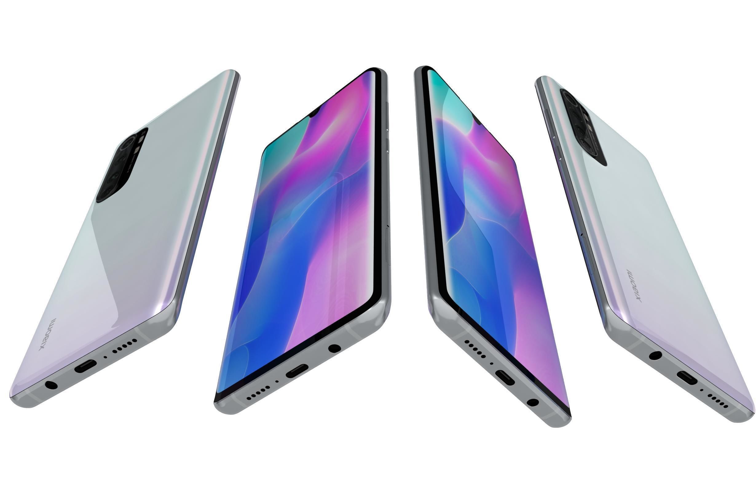 Xiaomi Mi Note 10 Lite Glacier White 3D model_7