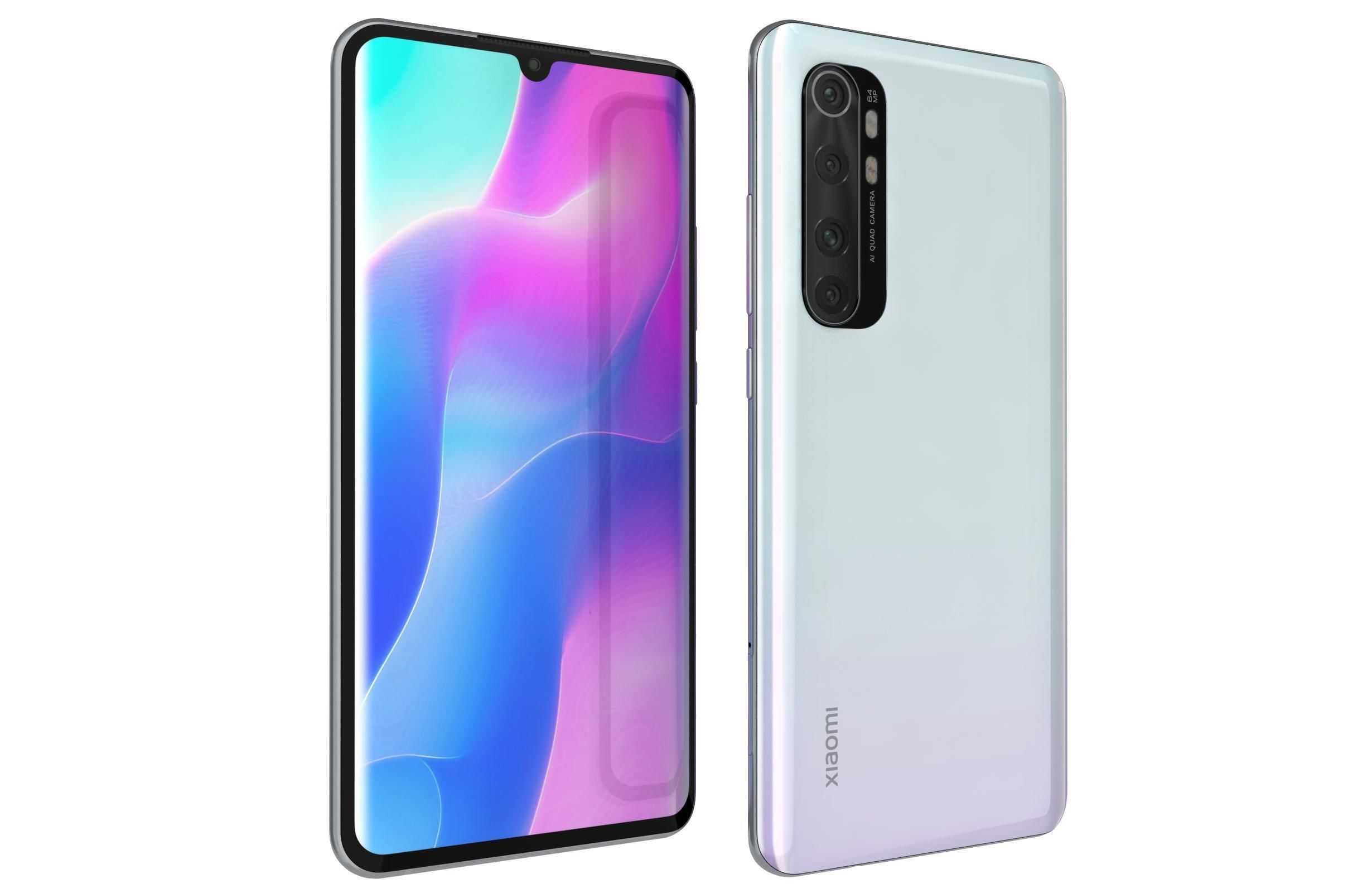 Xiaomi Mi Note 10 Lite Glacier White 3D model_5