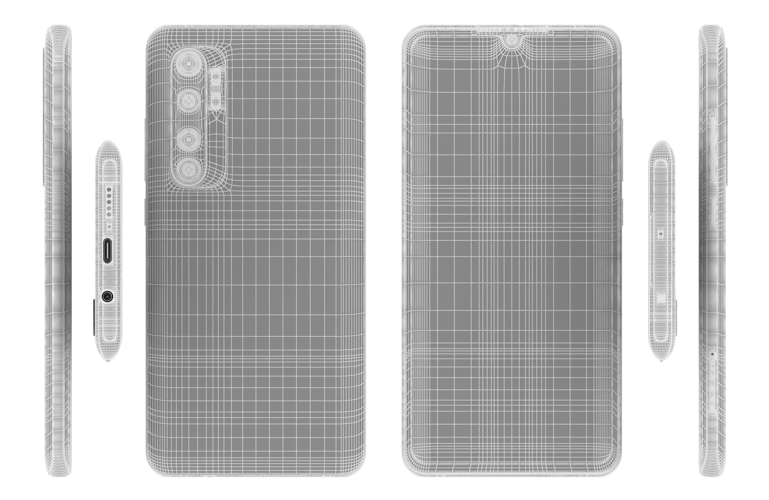 Xiaomi Mi Note 10 Lite Glacier White 3D model_17