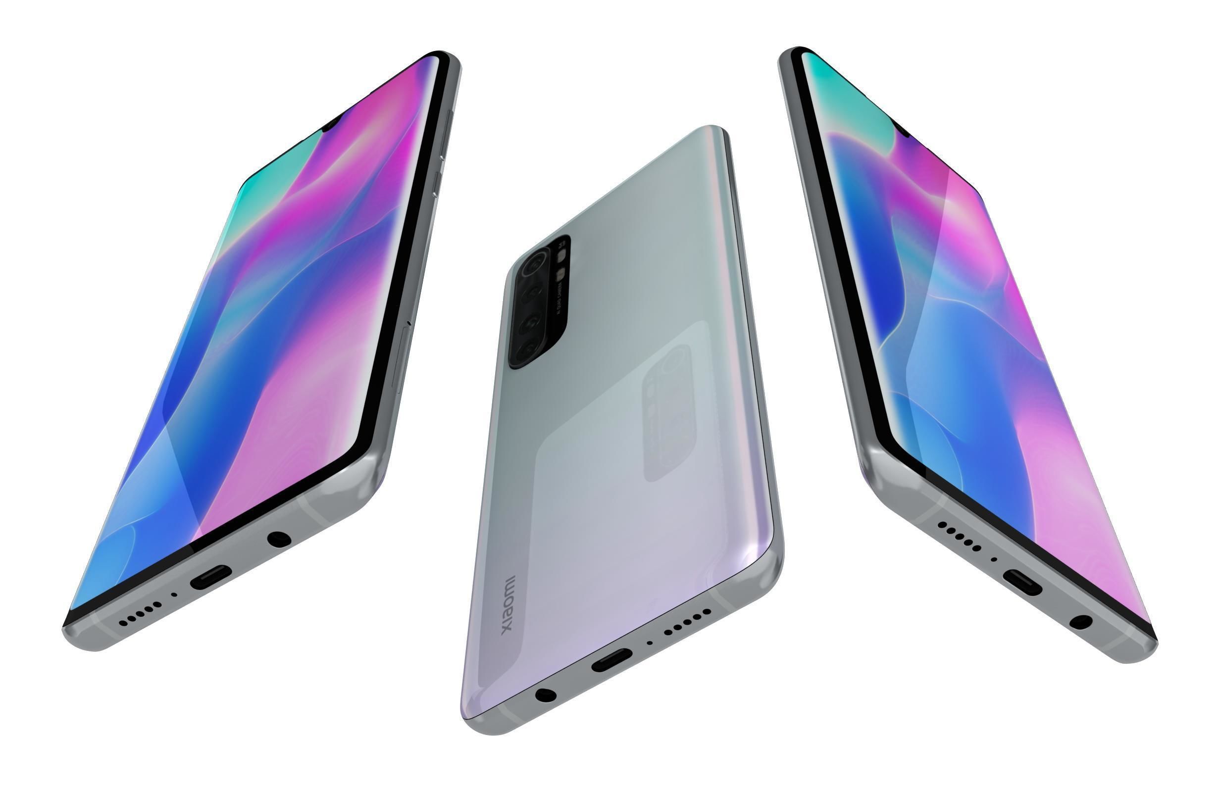 Xiaomi Mi Note 10 Lite Glacier White 3D model_6