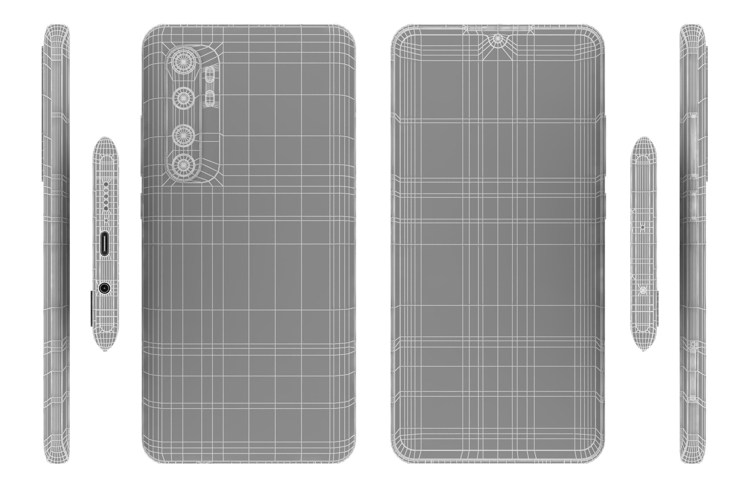 Xiaomi Mi Note 10 Lite Glacier White 3D model_16