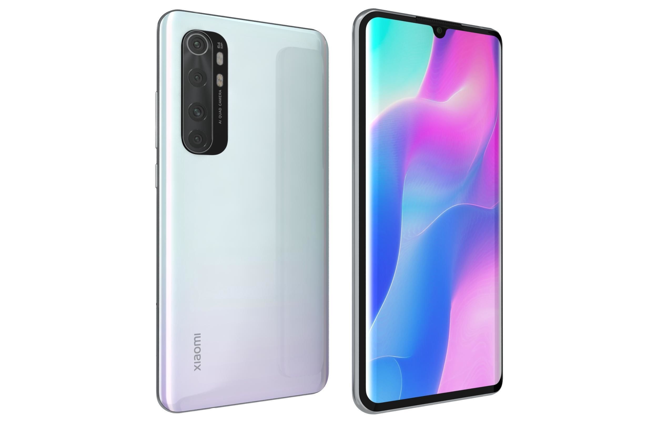 Xiaomi Mi Note 10 Lite Glacier White 3D model_4
