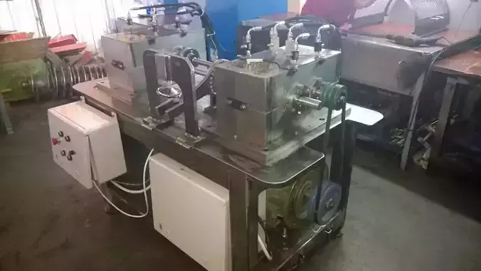 back to back parallel axes gear test rig closed circuit 3D model