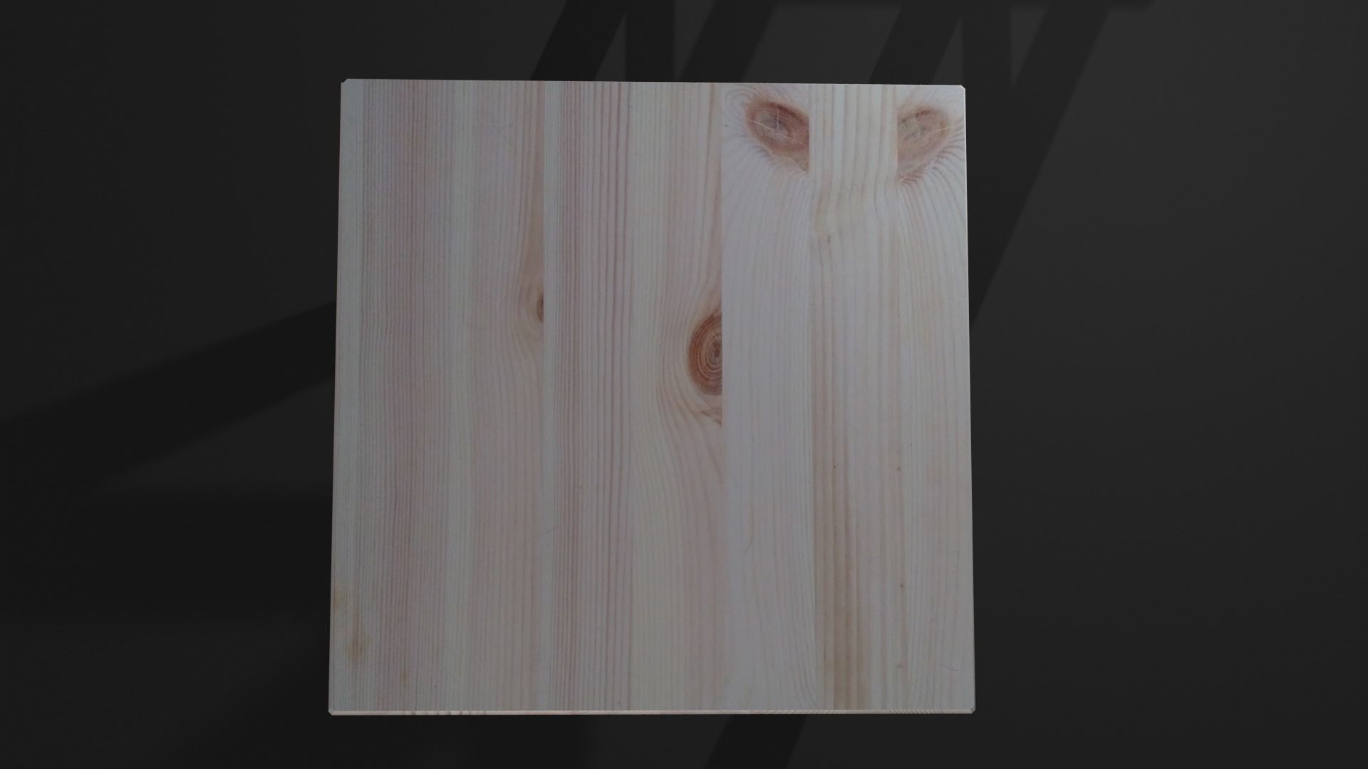 Chair stool Low-poly 3D model_2