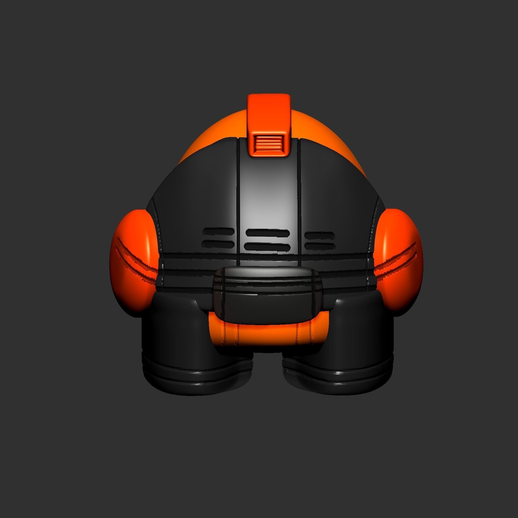 helmet high poly sculpt 3d printable 3D model_1