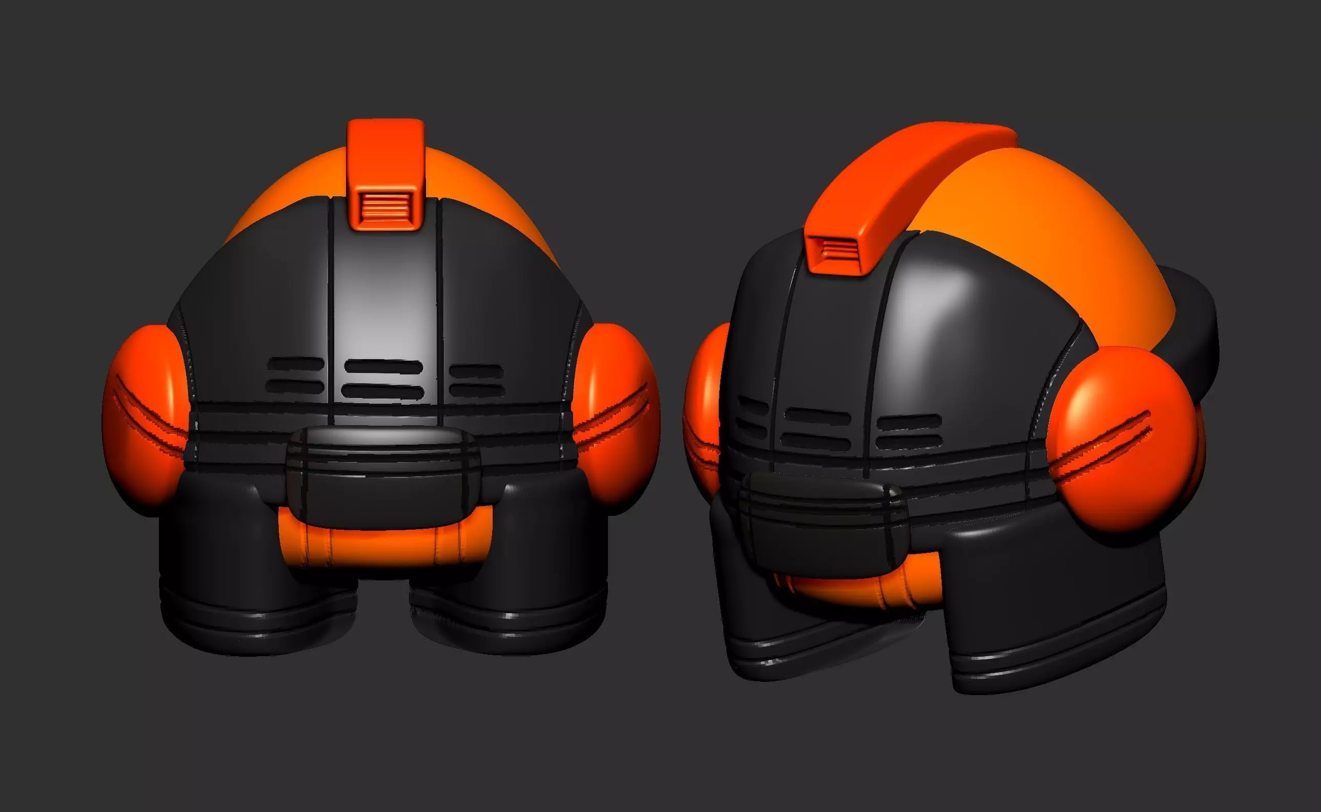 helmet high poly sculpt 3d printable 3D model_0