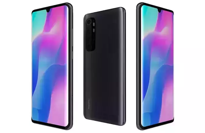 Xiaomi Mi Note 10 Lite Midnight Black 3D model