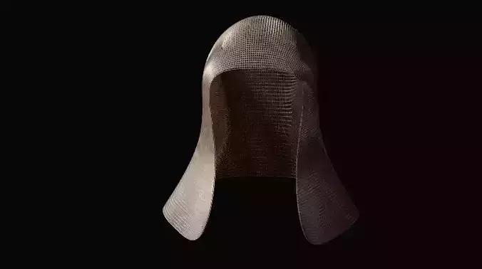 Helmet mesh cloak