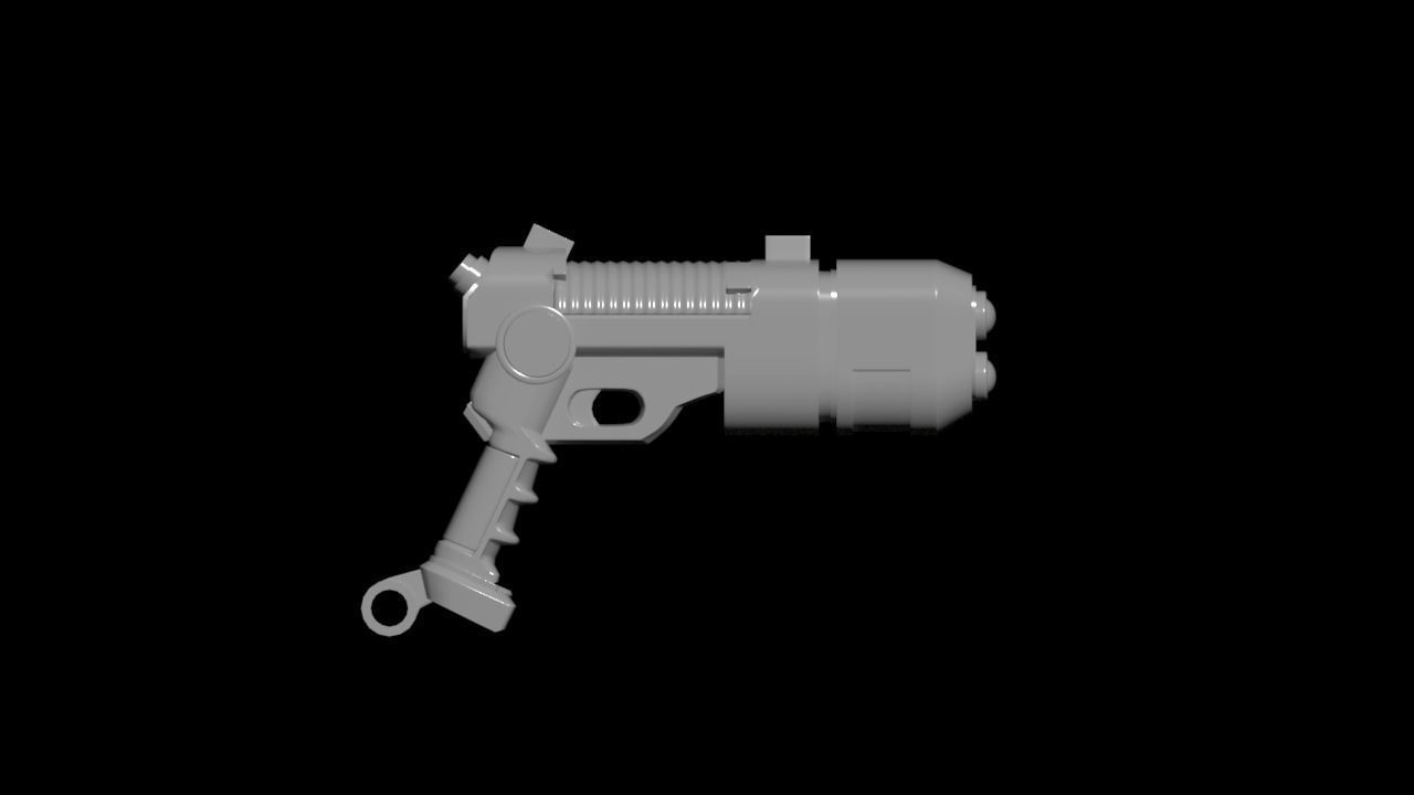 gun 3ds max 2021 fbx stl obj 3D model_5