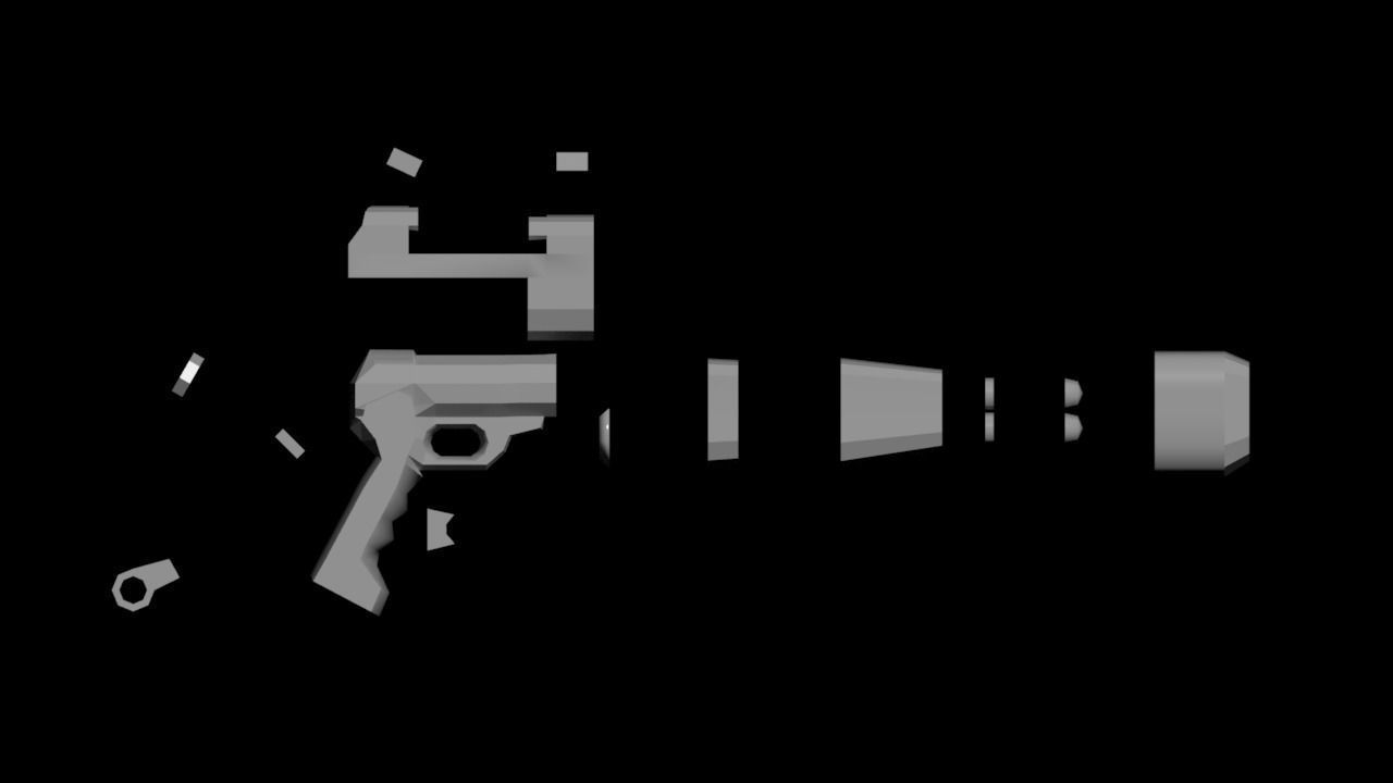 gun 3ds max 2021 fbx stl obj 3D model_6