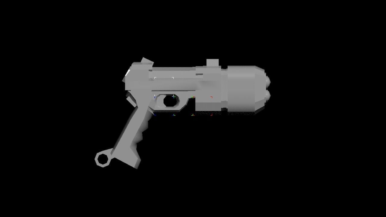 gun 3ds max 2021 fbx stl obj 3D model_4