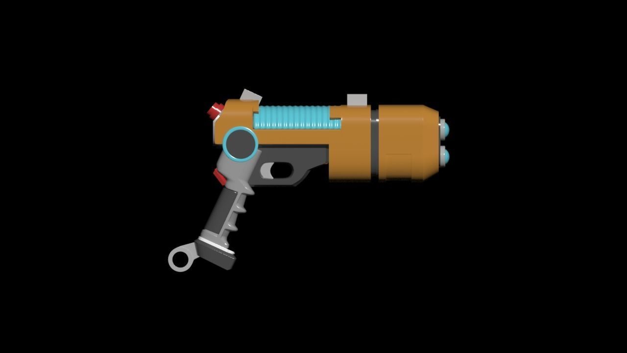 gun 3ds max 2021 fbx stl obj 3D model_2