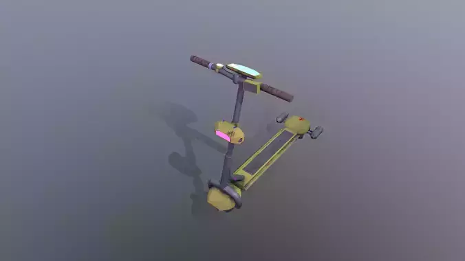 Hover Kick scooter Low-poly 3D model