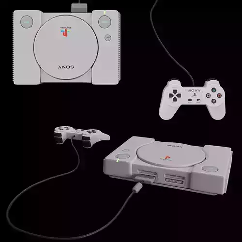 SONY Playstation 1 Console  3D model