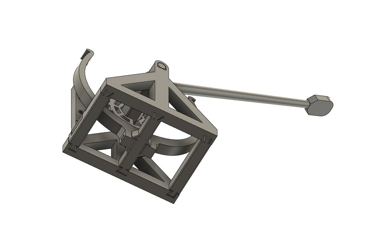 3D-printable Davinci catapult gift card 3D print model_10