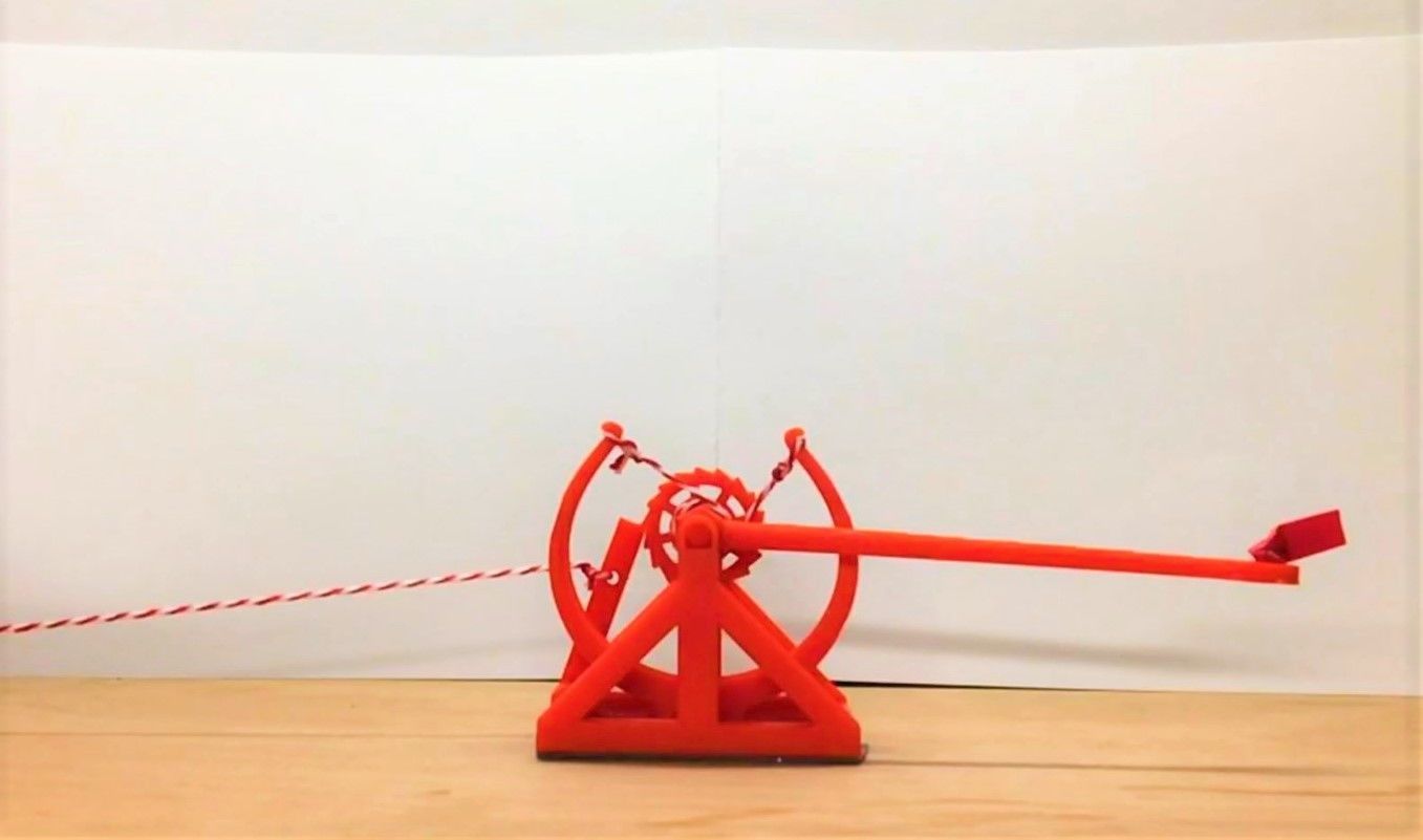 3D-printable Davinci catapult gift card 3D print model_5