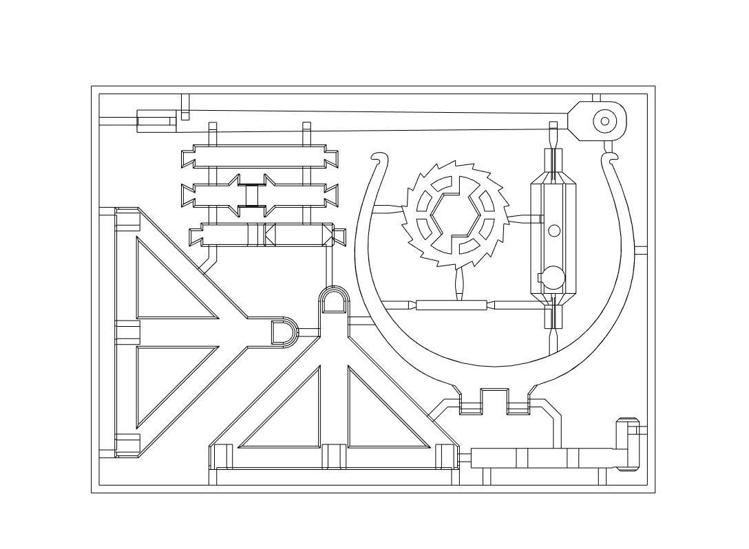 3D-printable Davinci catapult gift card 3D print model_21
