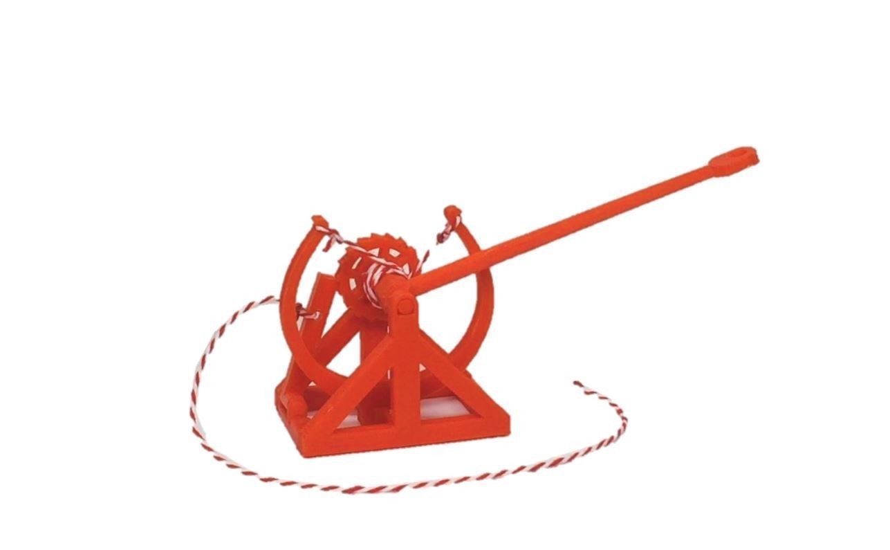 3D-printable Davinci catapult gift card 3D print model_4