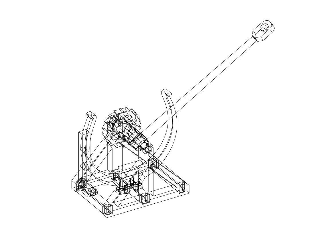 3D-printable Davinci catapult gift card 3D print model_13