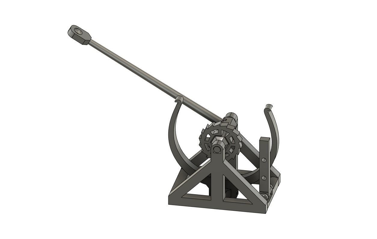 3D-printable Davinci catapult gift card 3D print model_8