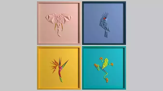 Paper Art Work 03 3D model