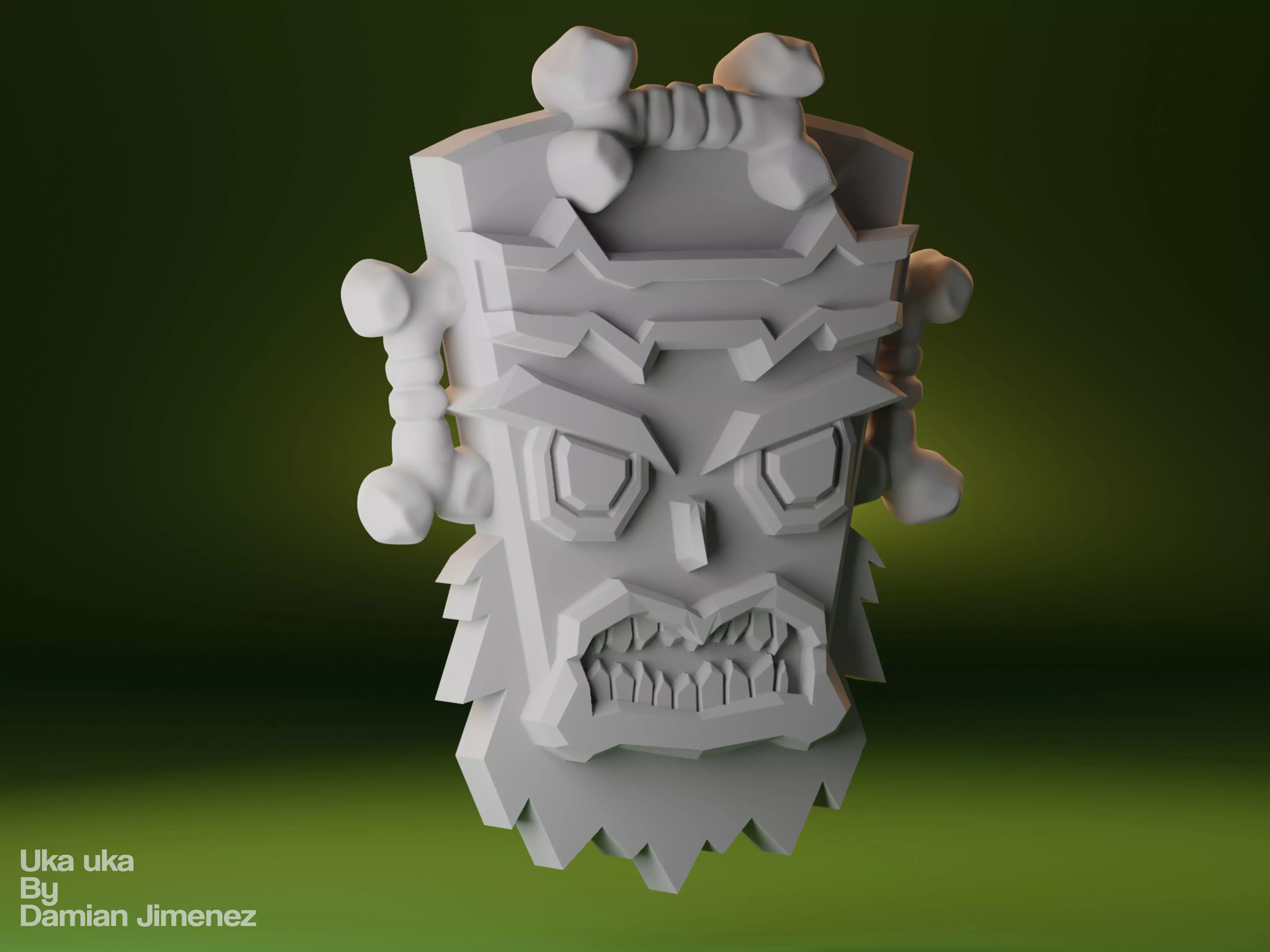 Crash Bandicoot - Uka Uka 3D print 3D print model