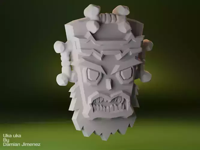 Crash Bandicoot - Uka Uka 3D print