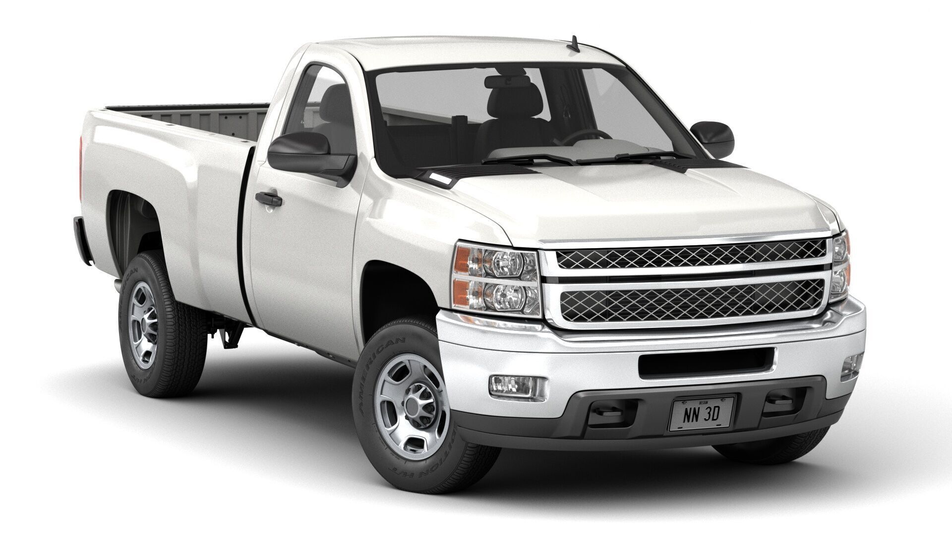 GENERIC HD PICKUP TRUCK 15 3D model_2