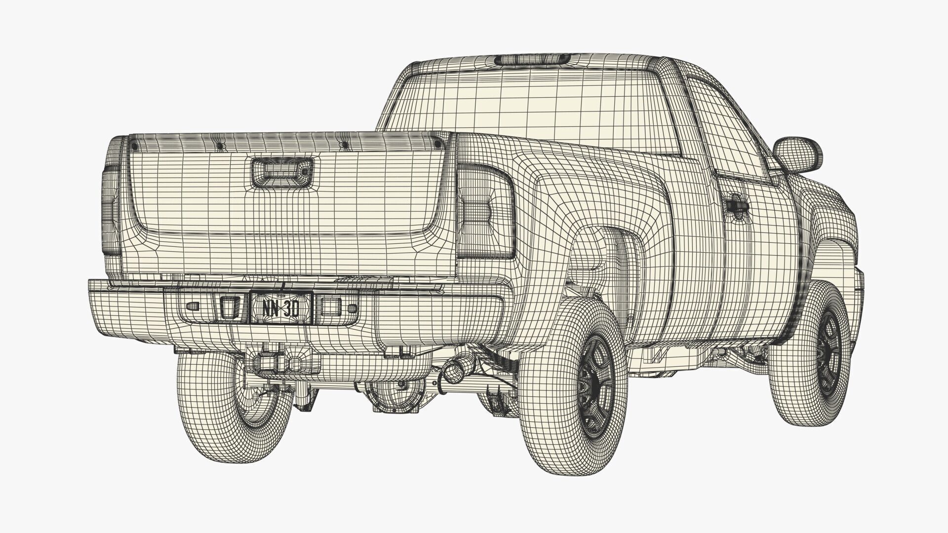 GENERIC HD PICKUP TRUCK 15 3D model_24