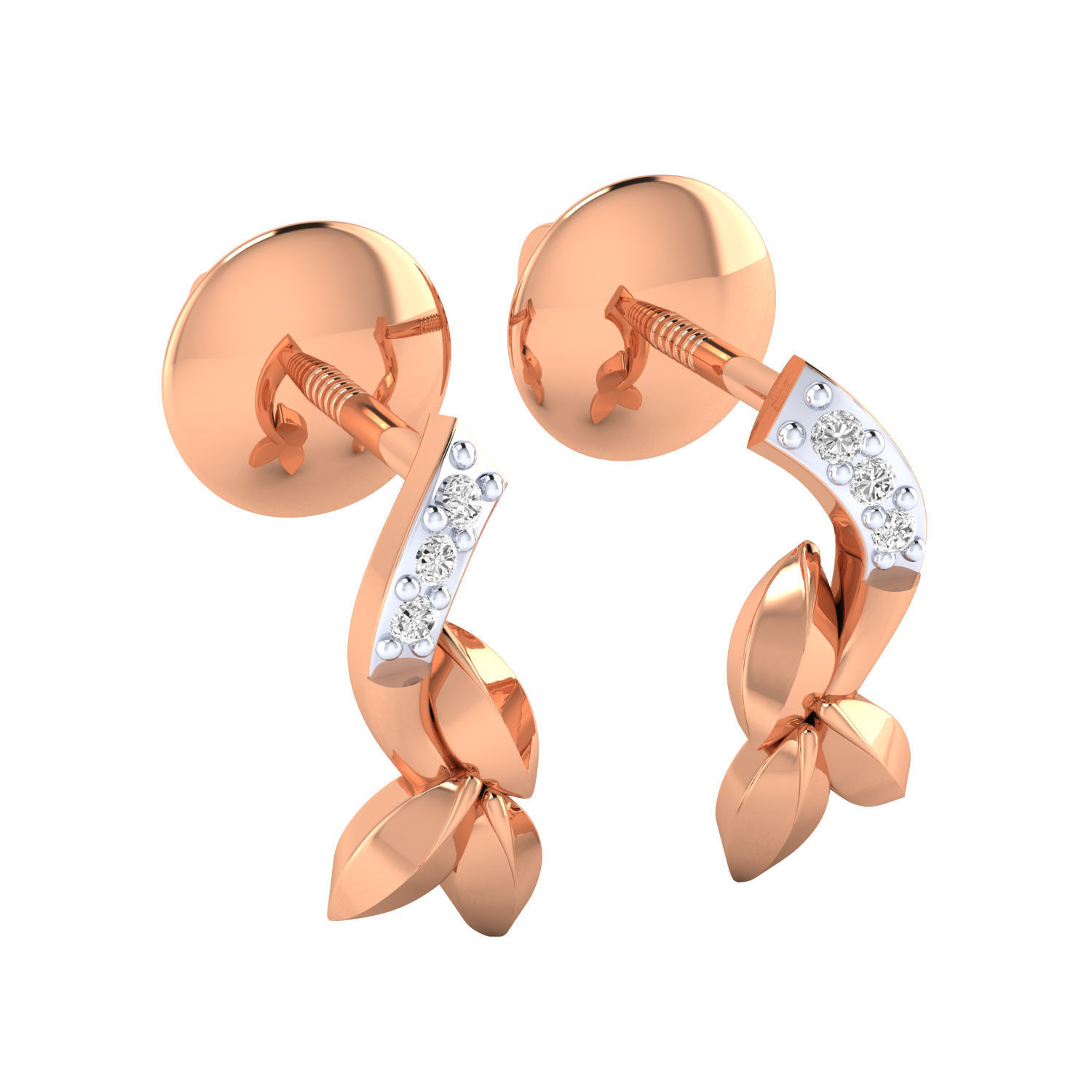 Women earrings 3dm render detail 3D print model 3D print model_1