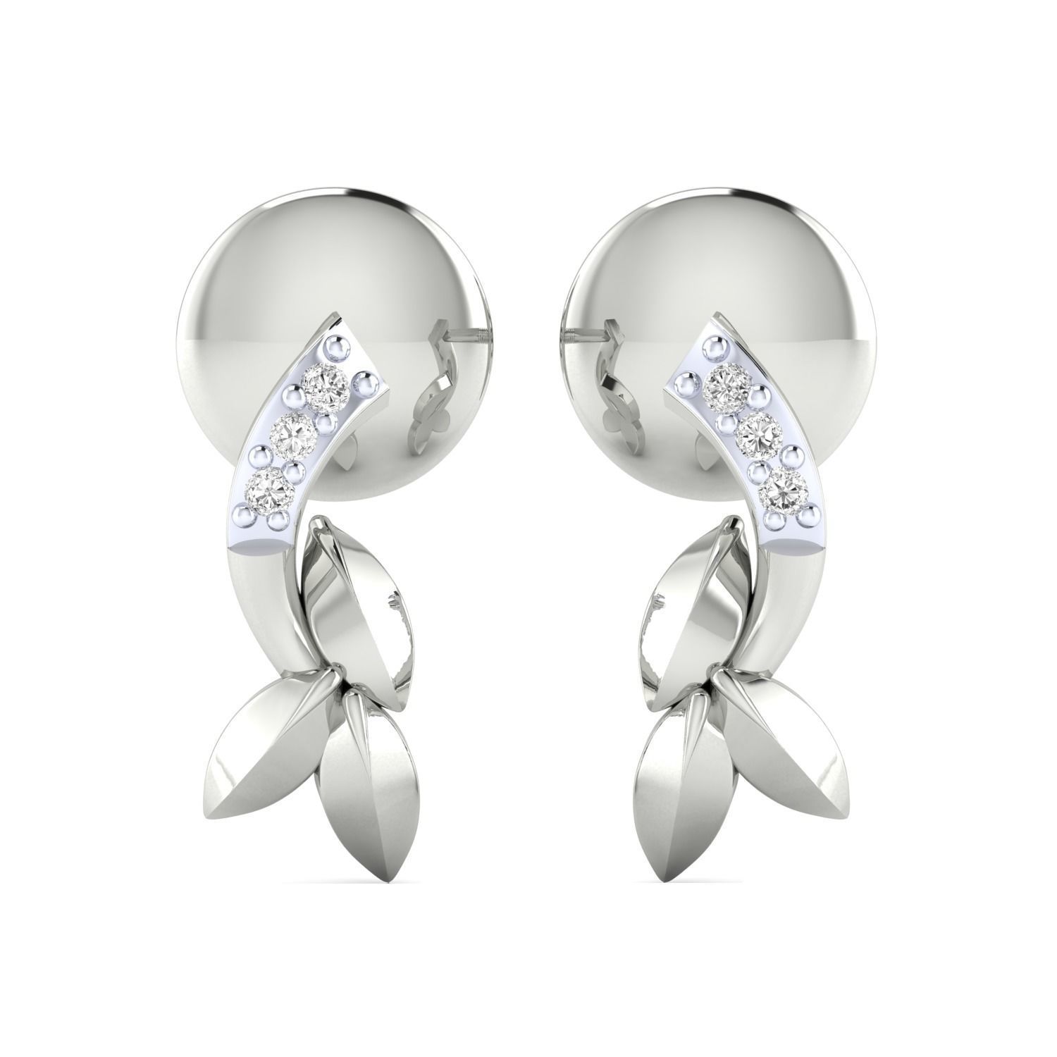 Women earrings 3dm render detail 3D print model 3D print model_10