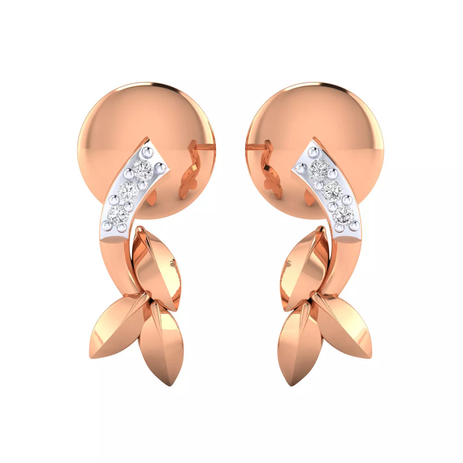 Women earrings 3dm render detail 3D print model 3D print model_0