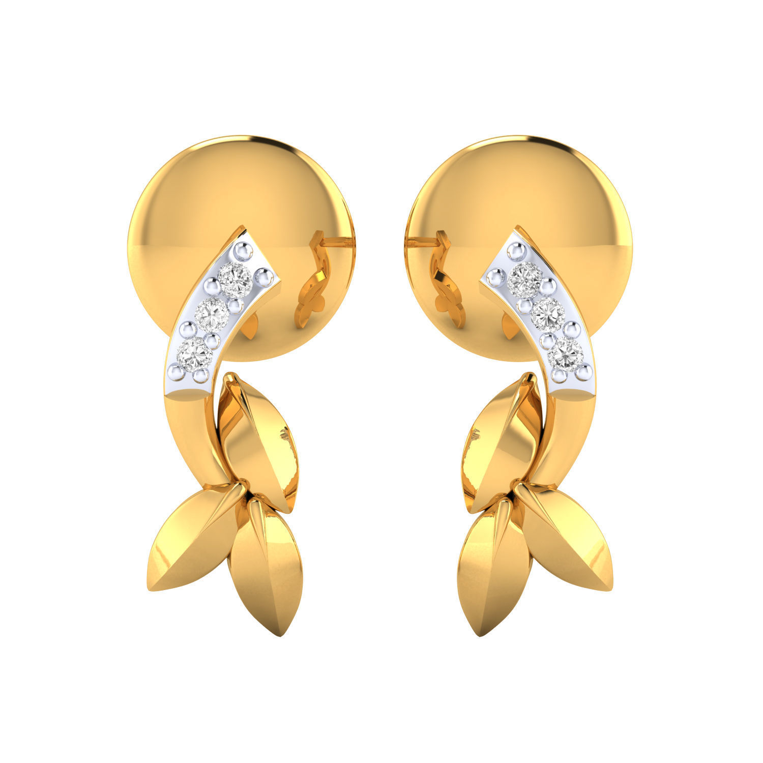 Women earrings 3dm render detail 3D print model 3D print model_14