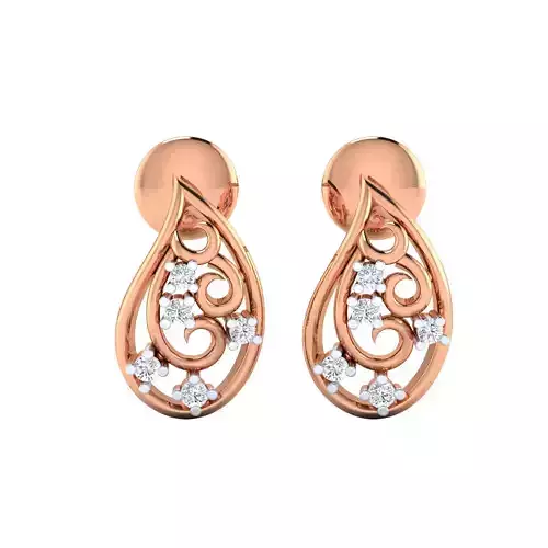 Women earrings 3dm render detail 3D print model