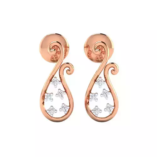 Women earrings 3dm render detail 3D print model
