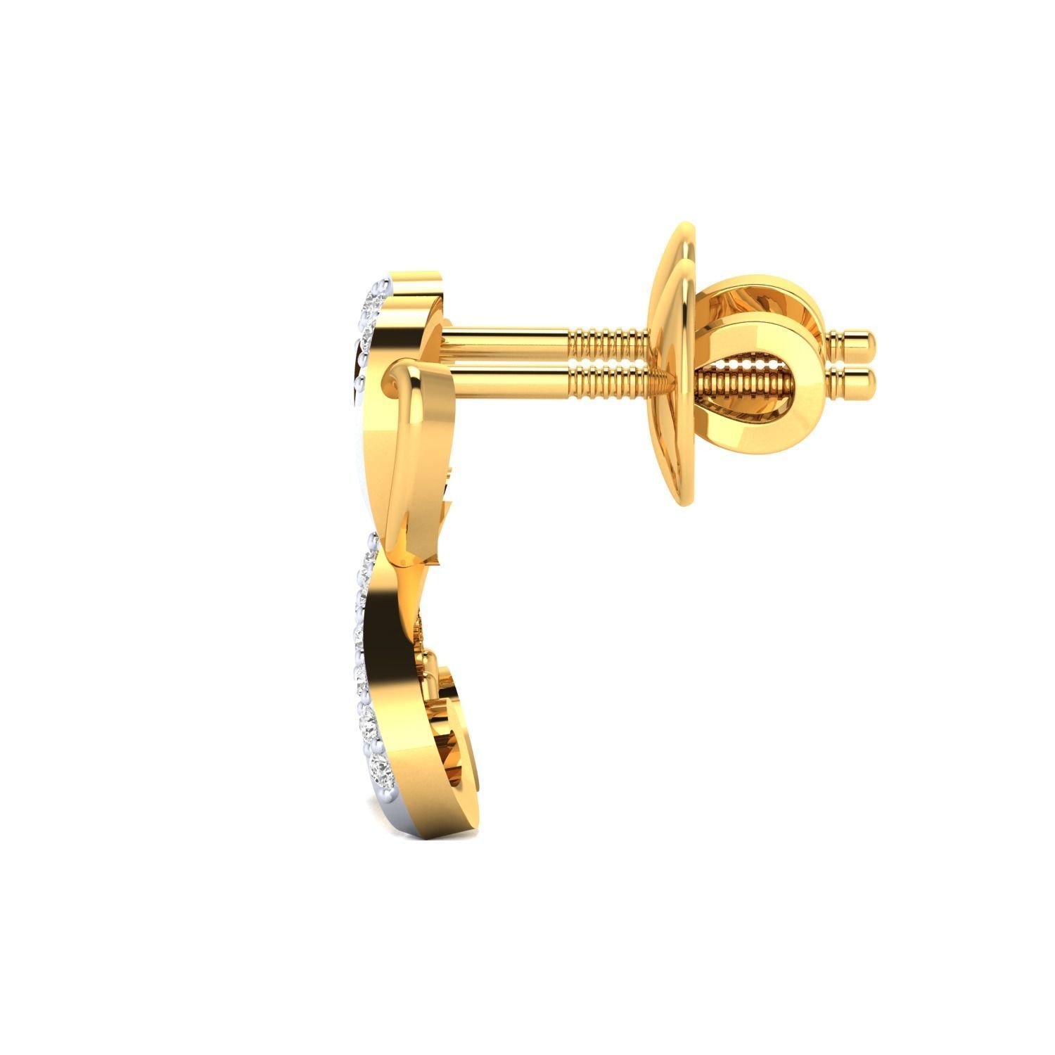 Women earrings 3dm render detail 3D print model 3D print model_11