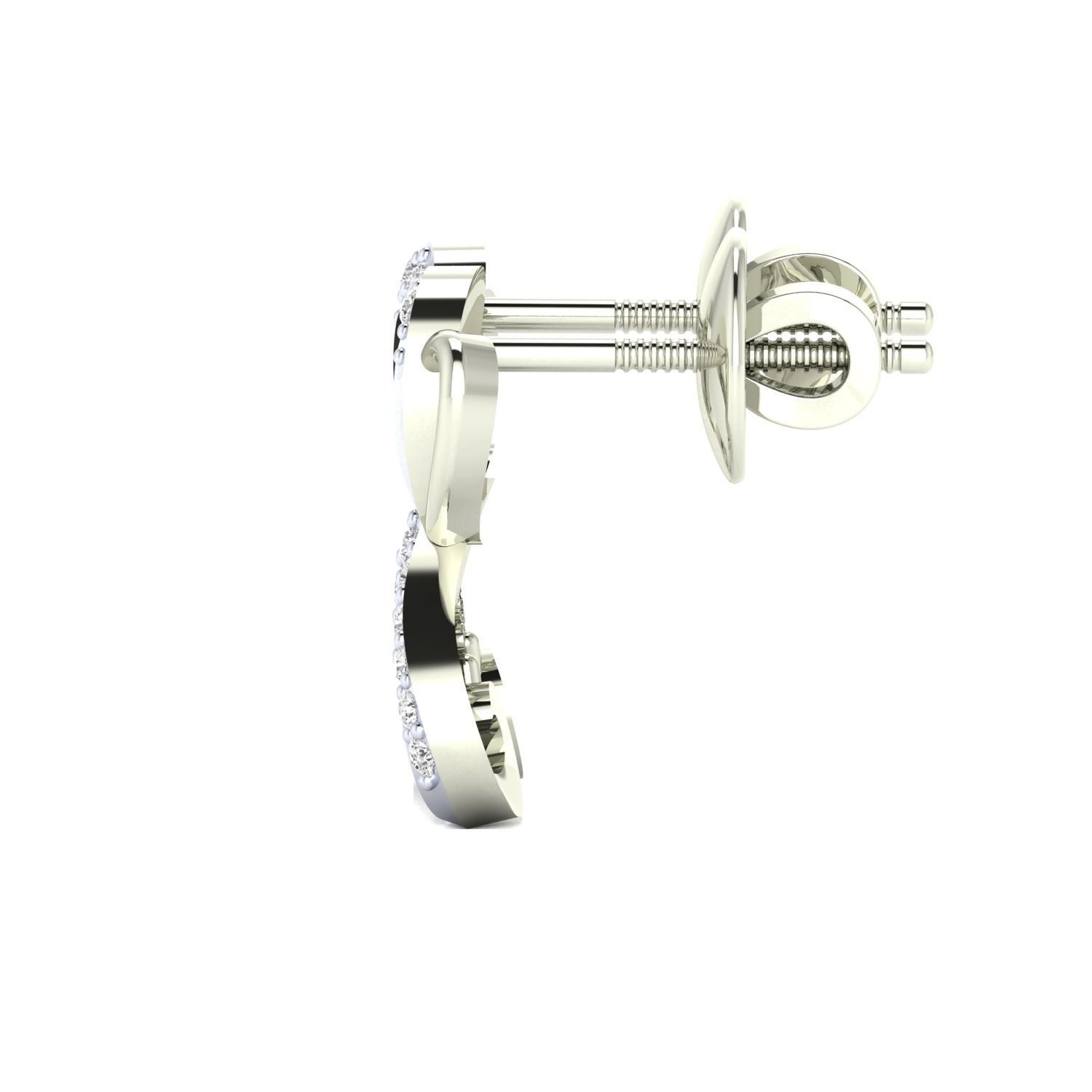 Women earrings 3dm render detail 3D print model 3D print model_9