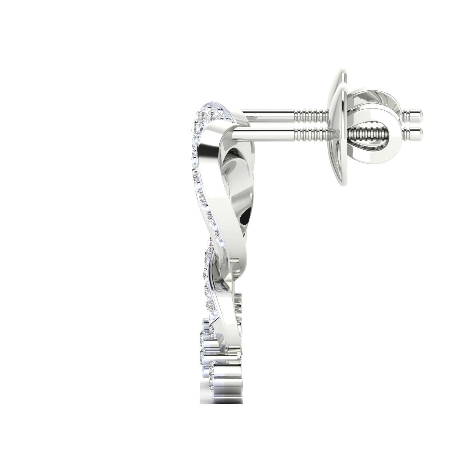 Women earrings 3dm render detail 3D print model 3D print model_10