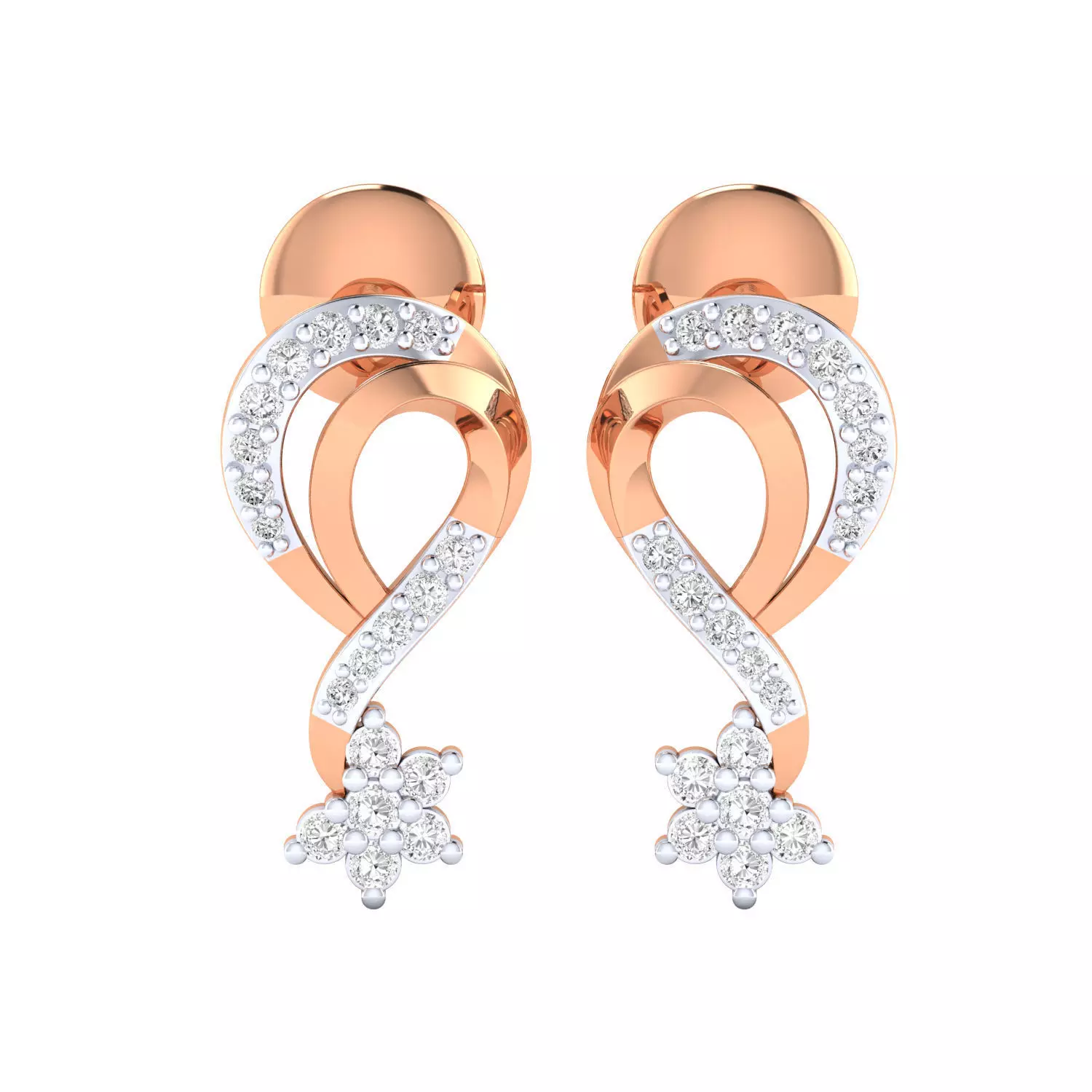 Women earrings 3dm render detail 3D print model 3D print model_0