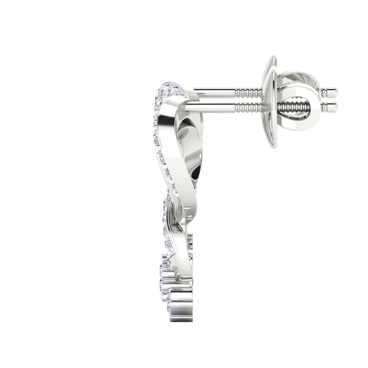 Women earrings 3dm render detail 3D print model 3D print model_9