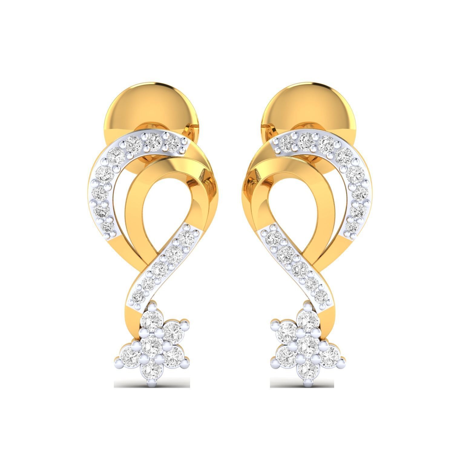 Women earrings 3dm render detail 3D print model 3D print model_12