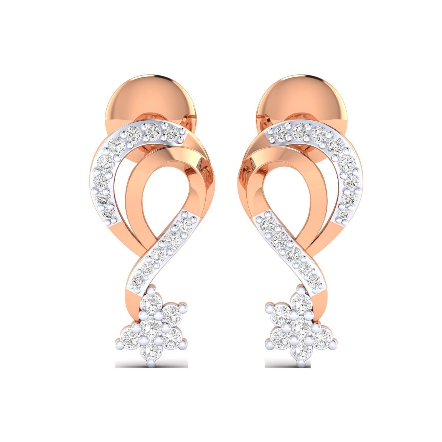 Women earrings 3dm render detail 3D print model 3D print model_1