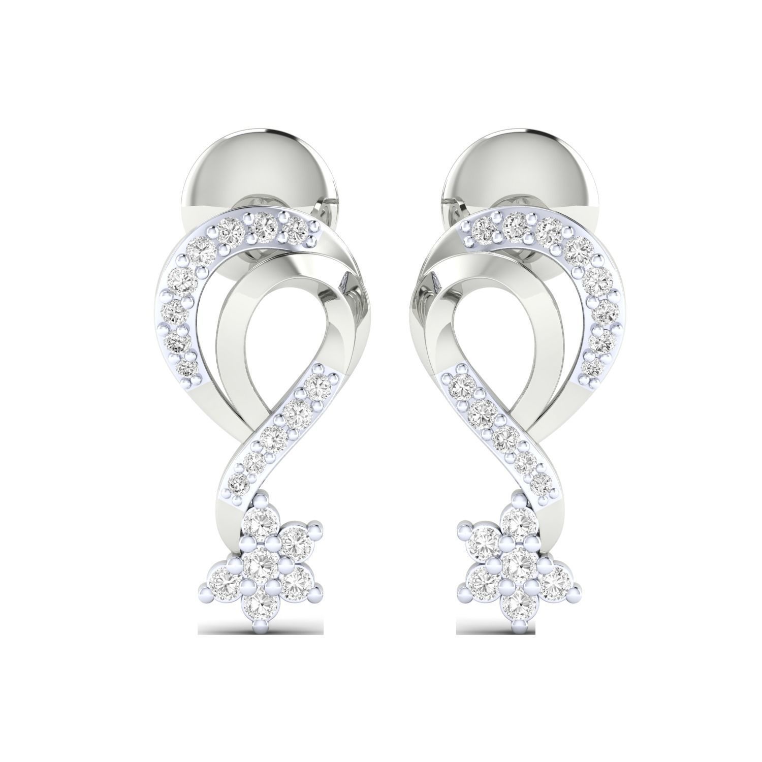 Women earrings 3dm render detail 3D print model 3D print model_7