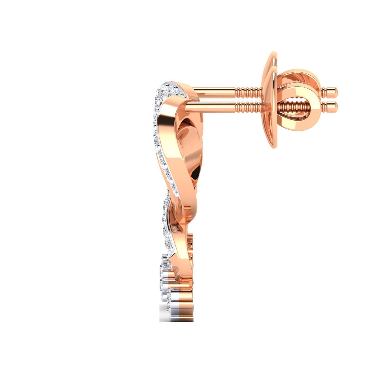 Women earrings 3dm render detail 3D print model 3D print model_4