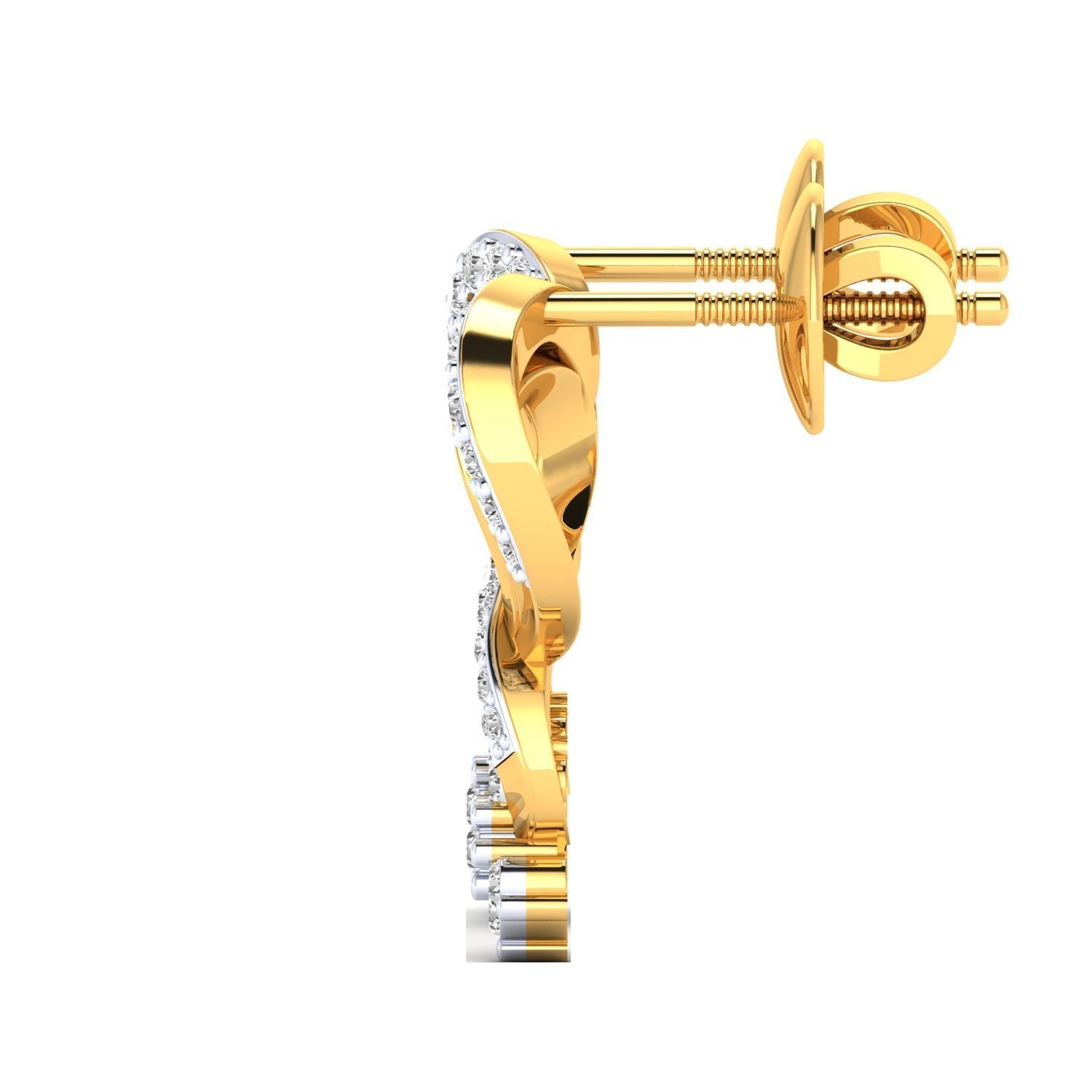 Women earrings 3dm render detail 3D print model 3D print model_15